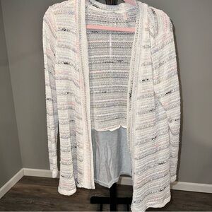 022 pink, plush cardigan